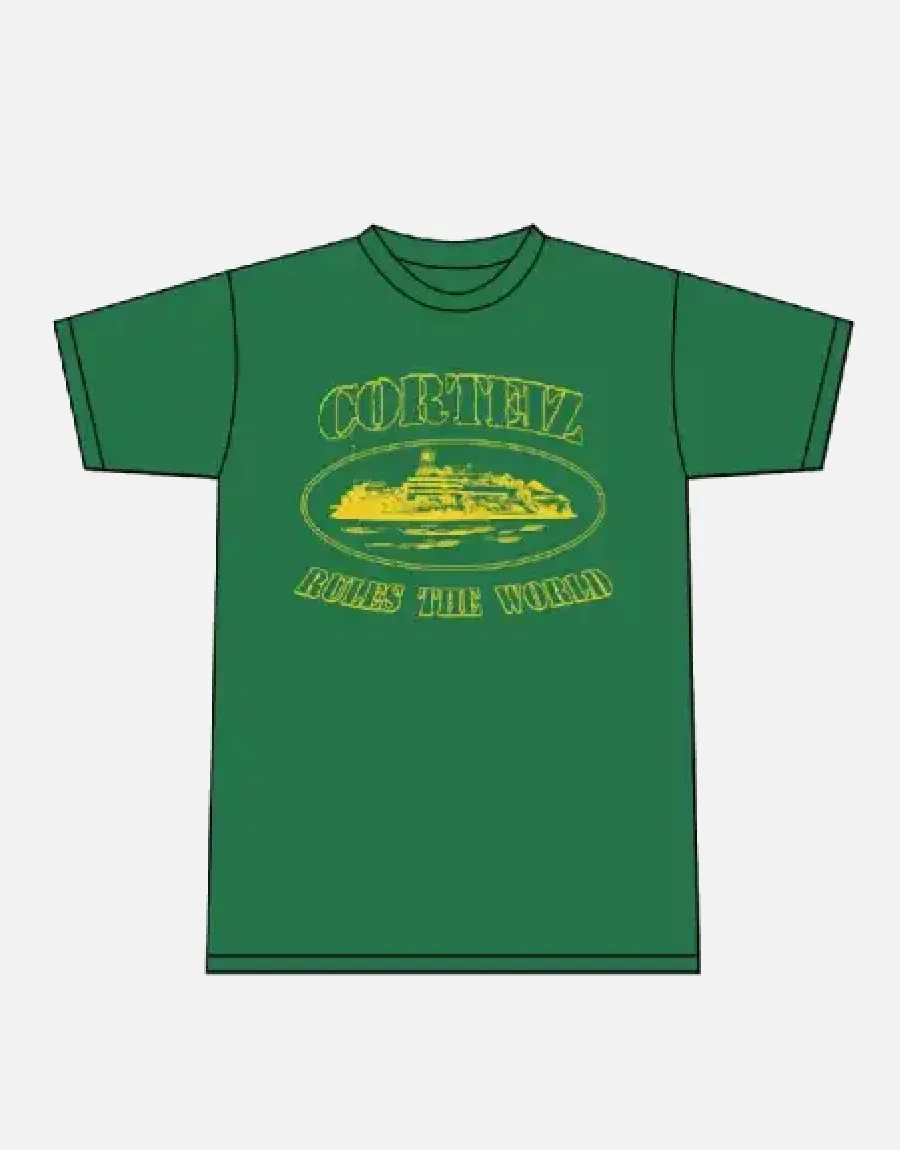 Corteiz 2019 OG Alcatraz T-Shirt Forest Green Corteiz 2019 OG Alcatraz T-Shirt Forest Green
