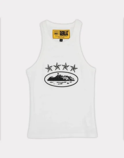 Corteiz 4Starz Alcatraz Women’s Tank Top White