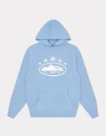 Corteiz 5 Starz Alcatraz Hoodie Baby Blue