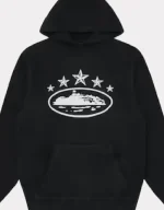 Corteiz 5 Starz Alcatraz Hoodie Black