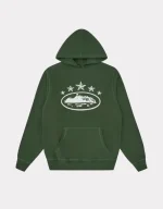 Corteiz 5 Starz Alcatraz Hoodie Green