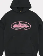 Corteiz Alcatraz Hoodie Black/Pink