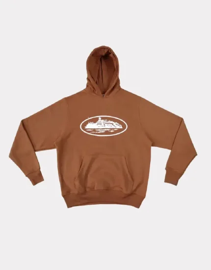 Corteiz Alcatraz Hoodie Hazelnut