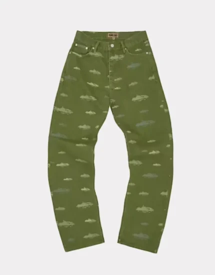 Corteiz Alcatraz Khaki Patterned Sweatpants