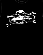 Corteiz Alcatraz Skull T-Shirt Black