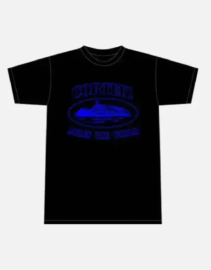 Corteiz Alcatraz T-Shirt Black/Blue