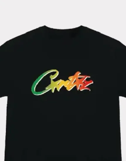 Corteiz Allstarz Gradient Carni T-Shirt Black