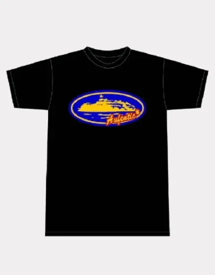 Corteiz Aufentic T-Shirt Black/Blue
