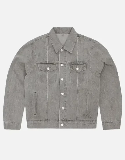 Corteiz C-Star Denim Trucker Jacket Grey