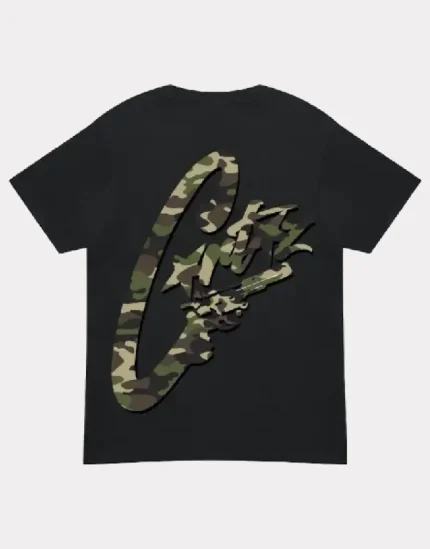 Corteiz Camo Gunslinger T-Shirt Black/Camo