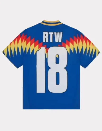 Corteiz Club RTW Football T-Shirt Blue