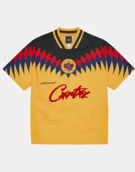 Corteiz Club RTW Football T-Shirt Yellow