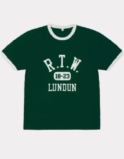 Corteiz College Ringer T-Shirt Forest Green