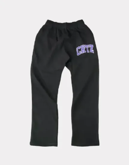 Corteiz Dropout Sweatpants Black/Purple
