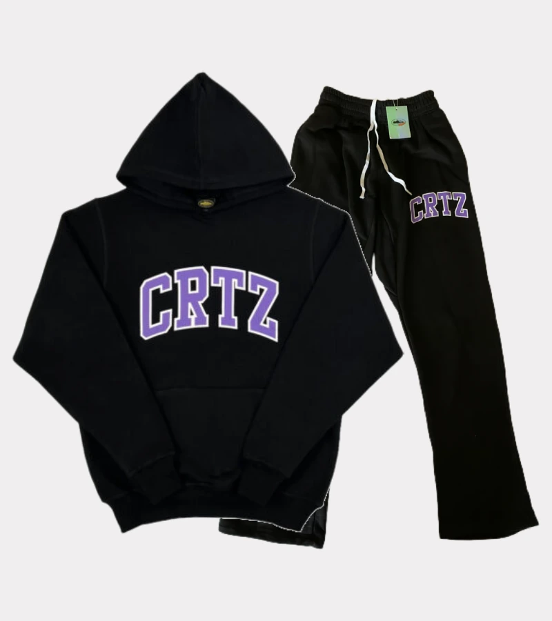 Corteiz Dropout Tracksuit Black/Purple Corteiz Dropout Tracksuit Black/Purple
