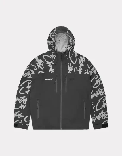 Corteiz Elitework Shell Jacket Black