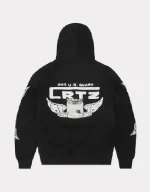 Corteiz Gasolina Double Zip Hoodie Black
