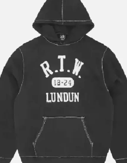 Corteiz RTW College Hoodie Black