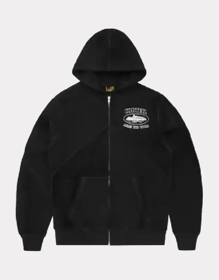 Corteiz Superior V2 Zip-Up Hoodie Black Corteiz Superior V2 Zip-Up Hoodie Black