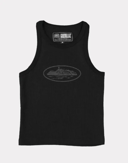 Corteiz Tank Top Guerillaz* Women Triple Black