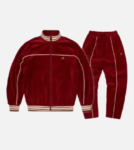 Corteiz VVS Uptown Tracksuit Burgundy