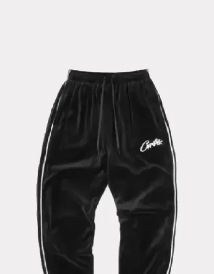 Corteiz VVS Velvet Sweatpants Black