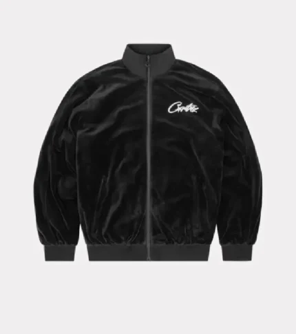 Corteiz VVS Velvet Tracksuit Black