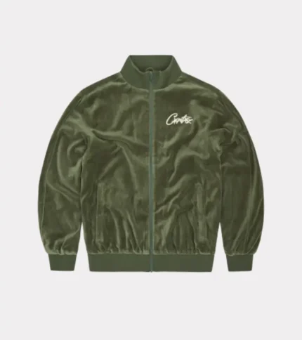 Corteiz VVS Velvet Tracksuit Green