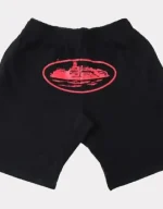 Corteiz Alcatraz Shorts Black/Red