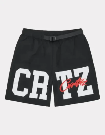 Corteiz Crtz Nylon Shorts Black