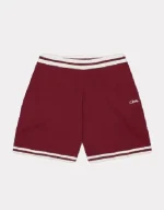 Corteiz Deala Knit Shorts Burgundy