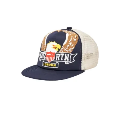 Corteiz Dipset Trucker Hat Navy Blue