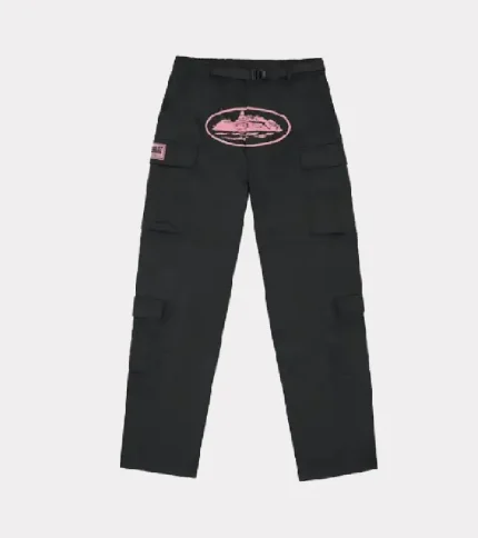 Corteiz Guerillaz Cargo Pant Black/Pink
