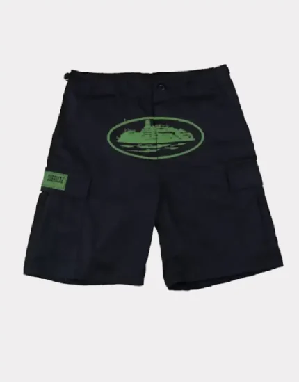 Corteiz Guerillaz Shorts Black/Green