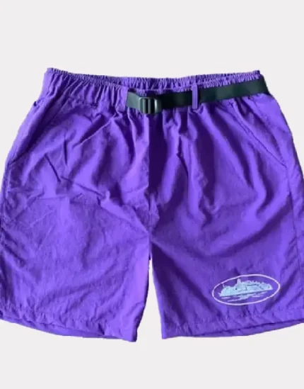 Corteiz Nylon Litework Shorts Grape