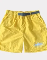 Corteiz Nylon Litework Shorts Sulphur