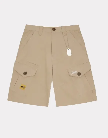 Corteiz Storm Cargo Shorts Beige